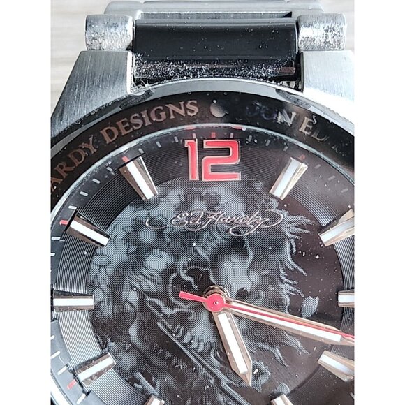 Ed Hardy Men's Black Hamster Watch HM-BK 0320 (NOT WORKING, MAY NEED BATTERIES) - Picture 6 of 16